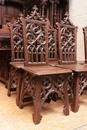 Gothic style Dinning set in Oak, France 19th century