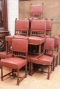 Henri II style Chairs in Walnut, France 19th century