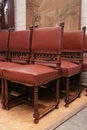 Henri II style Chairs in Walnut, France 19th century