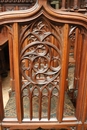 Renaissance/Gothic style Dinning set in Walnut, France 19th century
