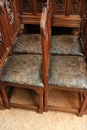 Renaissance/Gothic style Dinning set in Walnut, France 19th century
