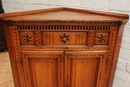 Louis XVI style Corner cabinet in Oak, France 18th century