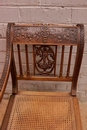 style Long chair in Walnut, France 19th century