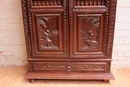 Breton style Armoire in chestnut, France 1900