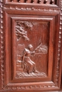 Breton style Armoire in chestnut, France 1900