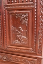 Breton style Armoire in chestnut, France 1900