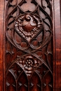 Gothic style Armoire in Oak, France 19th century