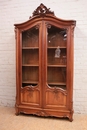 Louis XV style Bookcase in Walnut, France 19th century