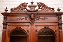 Renaissance style Bookcase in Walnut, France 19th century
