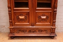 Renaissance style Bookcase in Walnut, France 19th century