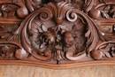 Louis XV style Curtain hangers in Walnut, France 19th century