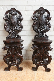 2 Renaissance side chairs