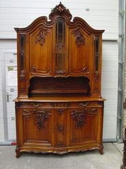 louis 15 walnut cabinet circa 1880