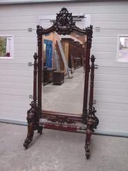 oak cheval mirrror