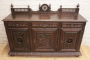 Breton style Sideboard in Oak, France 19th century