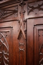 Gothic style Armoire in Oak, France 19th century