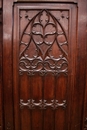 Gothic style Armoire in Oak, France 19th century