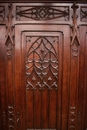 Gothic style Armoire in Oak, France 19th century