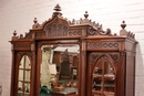 Gothic style Armoire in Walnut, France 19th century