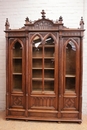 Gothic style Bookcase in Walnut, France 19th century