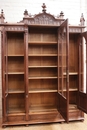 Gothic style Bookcase in Walnut, France 19th century