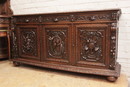 Hunt style Sideboard in Oak, France 19th century