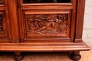 Renaissance style Bookcase in Walnut, France 19th century