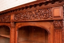 Renaissance style Bookcase in Walnut, France 19th century