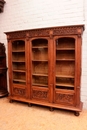Renaissance style Bookcase in Walnut, France 19th century