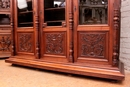 Renaissance style Bookcase in Walnut, France 19th century
