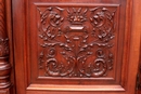 Renaissance style Bookcase in Walnut, France 19th century