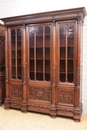 Renaissance style Bookcase in Walnut, France 19th century
