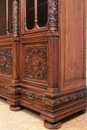 Renaissance style Bookcase in Walnut, France 19th century