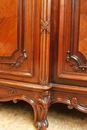 Louis XV style Bookcase in rosewood, France 19th century