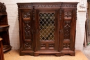 Gothic style Bookcase in Walnut, France 19th century