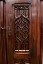 Gothic style Bookcase in Walnut, France 19th century