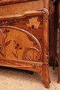 Art Nouveau style Bedroom in Walnut, France 1900