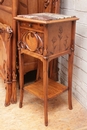 Art Nouveau style Bedroom in Walnut, France 1900