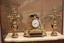 style Clock set in Bronze, France 19th century