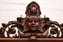 Renaissance style Bedroom in Walnut, France 19th century