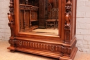 Renaissance style Bedroom in Walnut, France 19th century