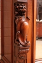 Renaissance style Bedroom in Walnut, France 19th century