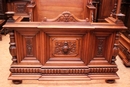 Renaissance style Bedroom in Walnut, France 19th century