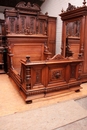 Renaissance style Bedroom in Walnut, France 19th century