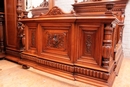 Renaissance style Bedroom in Walnut, France 19th century