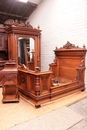 Renaissance style Bedroom in Walnut, France 19th century