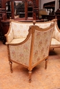 Louis XVI style Sofa set in gilt wood, France 1900