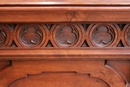 Gothic style Bedroom in Walnut, France 19th century