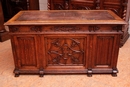 Gothic/renaissance style Office set in Oak, France 19th century