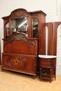 Louis XVI style Bedroom in mahogany & bronze, France 19th century